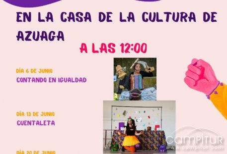 Azuaga llena junio de cuentos en igualdad